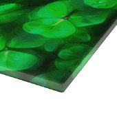 Lucky Celtic Irish Green Shamrocks Snijplank (Hoek)
