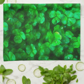 Lucky Celtic Irish Green Shamrocks Theedoek (Gevouwen)