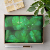 Lucky Celtic Irish Green Shamrocks Tissuepapier (Geschenk)