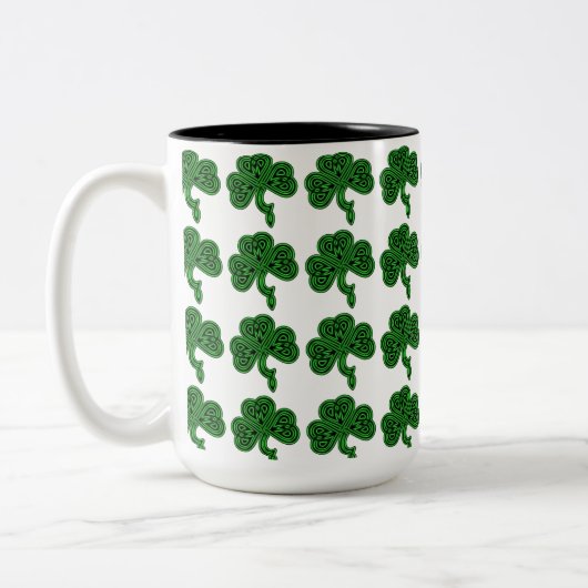 Lucky Celtic Shamrock Mok (Links)