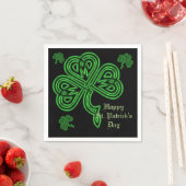 Lucky Celtic Shamrock Napkins Servet (Insitu)