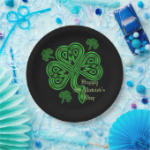 Lucky Celtic Shamrock Paper-Borden Papieren Bordje (Feest)