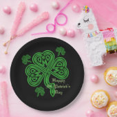 Lucky Celtic Shamrock Paper-Borden Papieren Bordje (Feest)