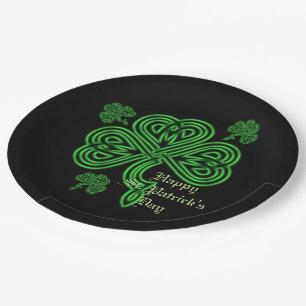 Lucky Celtic Shamrock Paper-Borden Papieren Bordje