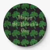 Lucky Celtic Shamrock Pattern-Borden Papieren Bordje (Voorkant)