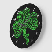 Lucky Celtic Shamrock Wall klok (Hoek)