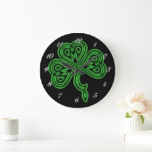Lucky Celtic Shamrock Wall klok (Huis)