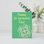 Lucky Celtic St. Patrick's Day Briefkaart (Staand voorkant)