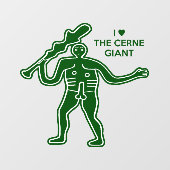 Lucky Cerne Giant Fertility Symbol Raamsticker (Vel)