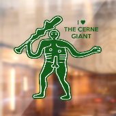 Lucky Cerne Giant Fertility Symbol Raamsticker (Vel 2)