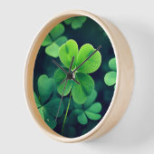 Lucky Charm 4-Leaf Clover Wall Clock (Hoek)