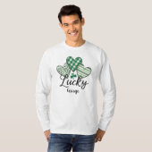 Lucky Charm: aangepaste St. Patrick's Day Mannen T-shirt (Voorkant volledig)