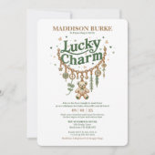 Lucky Charm Armband Baby shower Uitnodiging (Voorkant)