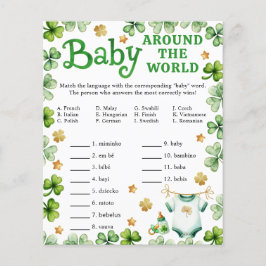 Lucky Charm Baby Rond de Wereld Shower Spel