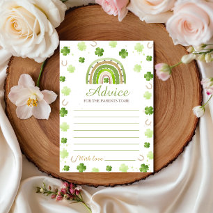 Lucky Charm Baby Shower Advieskaart Kaart