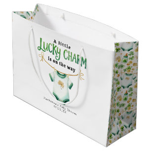 Lucky Charm Baby shower Gift Bag Groot Cadeauzakje