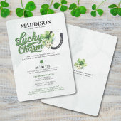 Lucky Charm Baby shower Invitation Kaart