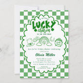 Lucky Charm Baby Shower Invitation Kaart (Voorkant)
