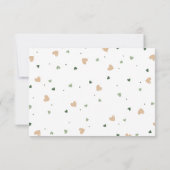 Lucky Charm Baby shower Luier Raffle Kaart (Achterkant)