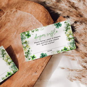 Lucky Charm Baby shower Luier Raffle Kaarten