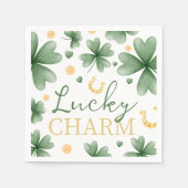Lucky Charm Baby Shower Paper Napkins Servet (Voorkant)