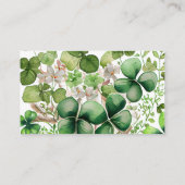 Lucky Charm Baby shower Registry Kaarten (Achterkant)