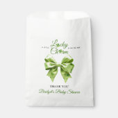 Lucky Charm Bedankt Irish Clover baby shower Bedankzakje (Voorkant)