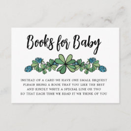 Lucky Charm Boeken Voor Baby Boy Baby shower Informatiekaartje