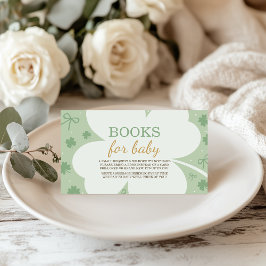 Lucky Charm Books for Baby Card Informatiekaartje