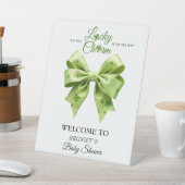 Lucky charm bow Iers baby shower Welkomstbord Reclamebord Met Voetstuk (Insitu)