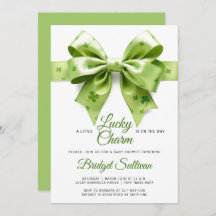 Lucky Charm Bow St. Patrick's Day baby shower