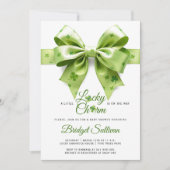Lucky Charm Bow St. Patrick's Day baby shower Kaart (Voorkant)