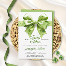 Lucky Charm Bow St. Patrick's Day baby shower