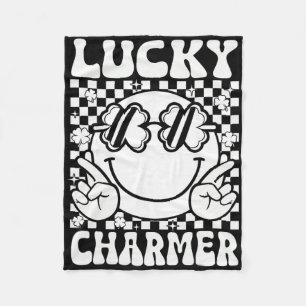 Lucky Charm Charmer St. Patrick's Day Kinderen Jon Fleece Deken