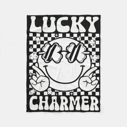Lucky Charm Charmer St. Patrick's Day Kinderen Jon Fleece Deken (Voorkant)