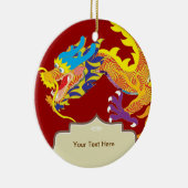 Lucky Charm Chinese Dragon Keramisch Ornament (Rechts)