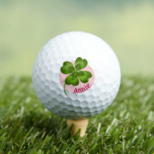 Lucky Charm Clover  Gepersonaliseerd Goed Luck Golfballen (Insitu Shirt)