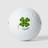 Lucky Charm Clover  Gepersonaliseerd Goed Luck Golfballen (Voorkant)