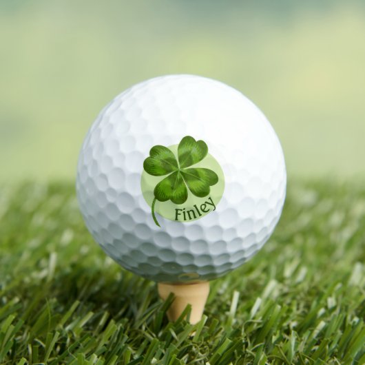 Lucky Charm Clover  Gepersonaliseerd Goed Luck Golfballen (Insitu Shirt)