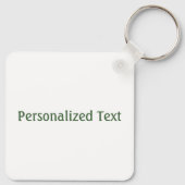 Lucky Charm Clover  Gepersonaliseerd Goed Luck Sleutelhanger (Achterkant)