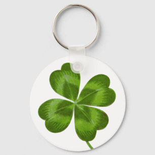 Lucky Charm Clover  Shamrock Good Luck Sleutelhanger