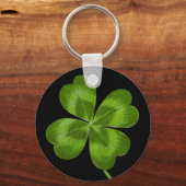 Lucky Charm Clover Shamrock Good Luck Sleutelhanger (Voorkant)