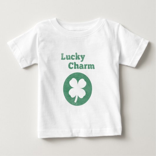 Lucky Charm Clover voor geluk Baby T-shirt (Voorkant)