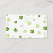 Lucky Charm Diaper Raffle Card Informatiekaartje (Achterkant)