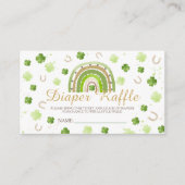 Lucky Charm Diaper Raffle Card Informatiekaartje (Voorkant)