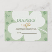 Lucky Charm Diaper Raffle Card Informatiekaartje (Voorkant)