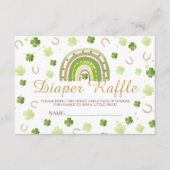 Lucky Charm Diaper Raffle Card Informatiekaartje (Voorkant)