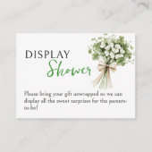 Lucky Charm Display Shower Enclosure Card Shamrock Informatiekaartje (Voorkant)