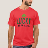 Lucky Charm en Shamrock Unisex T-shirt (Voorkant)