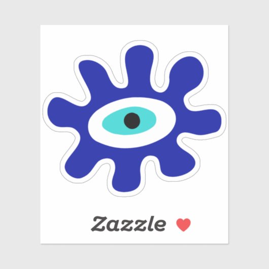 Lucky Charm Evil Eye-symbool Sticker (Vel)